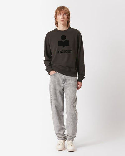 Mikoy jersey embroidered logo sweatshirt - Black - Man - 1