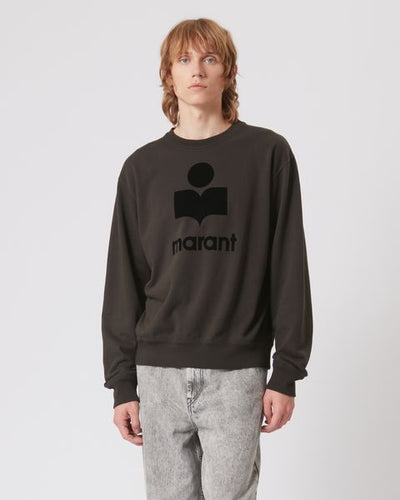 Mikoy jersey embroidered logo sweatshirt - Black - Man - 3