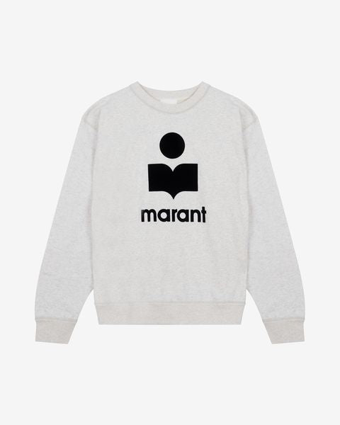 Mikoy Sweatshirt Man ecru | ISABEL MARANT Official online store
