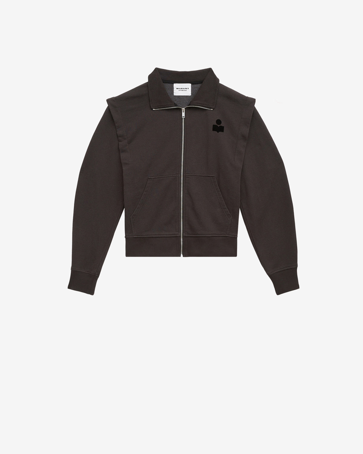 Sweatshirt zippé madilia en jersey  - Noir délavé - Woman - 5