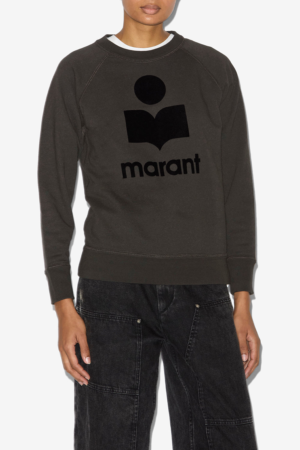 Sweatshirt millyny aus baumwolle mit logo - Schwarz gewaschen - Woman - 4