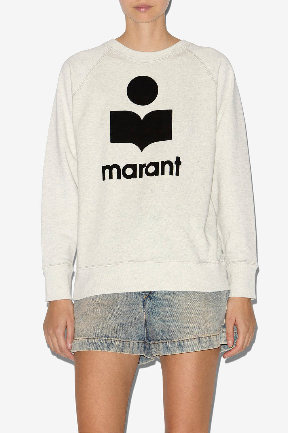 Sweatshirt millyny aus baumwolle mit logo - Naturfarben - Woman - 4