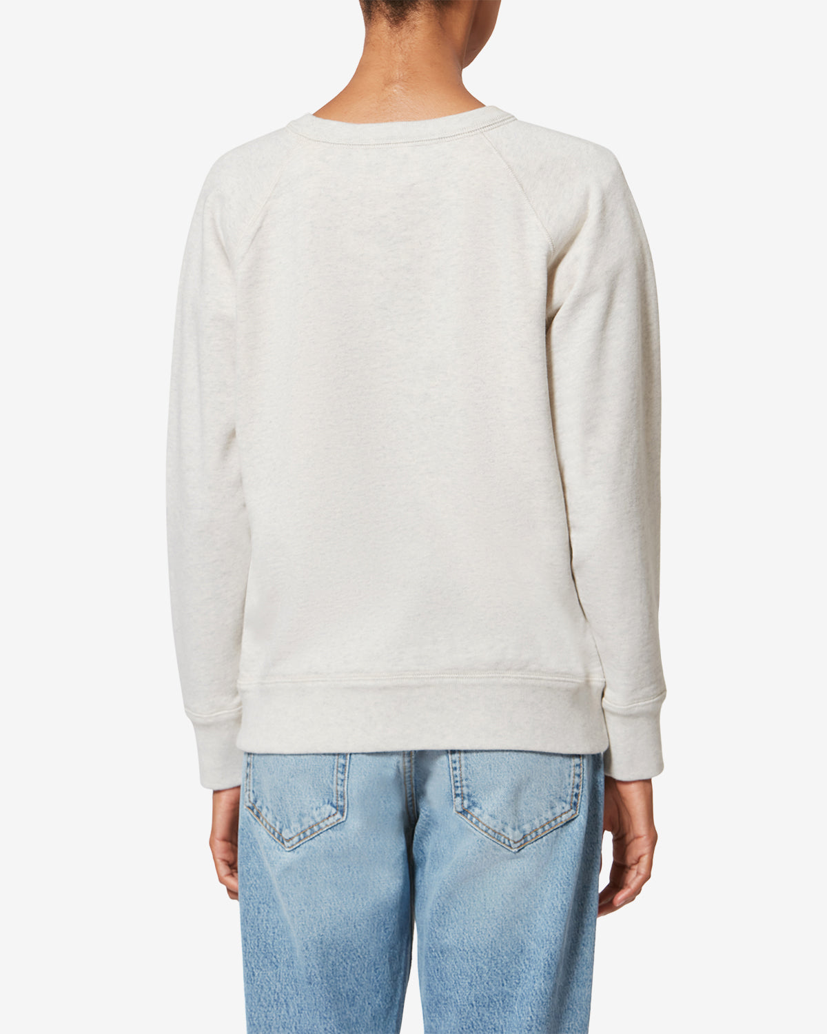 Millyny cotton sweatshirt with logo - Ecru-brown - Woman - 4