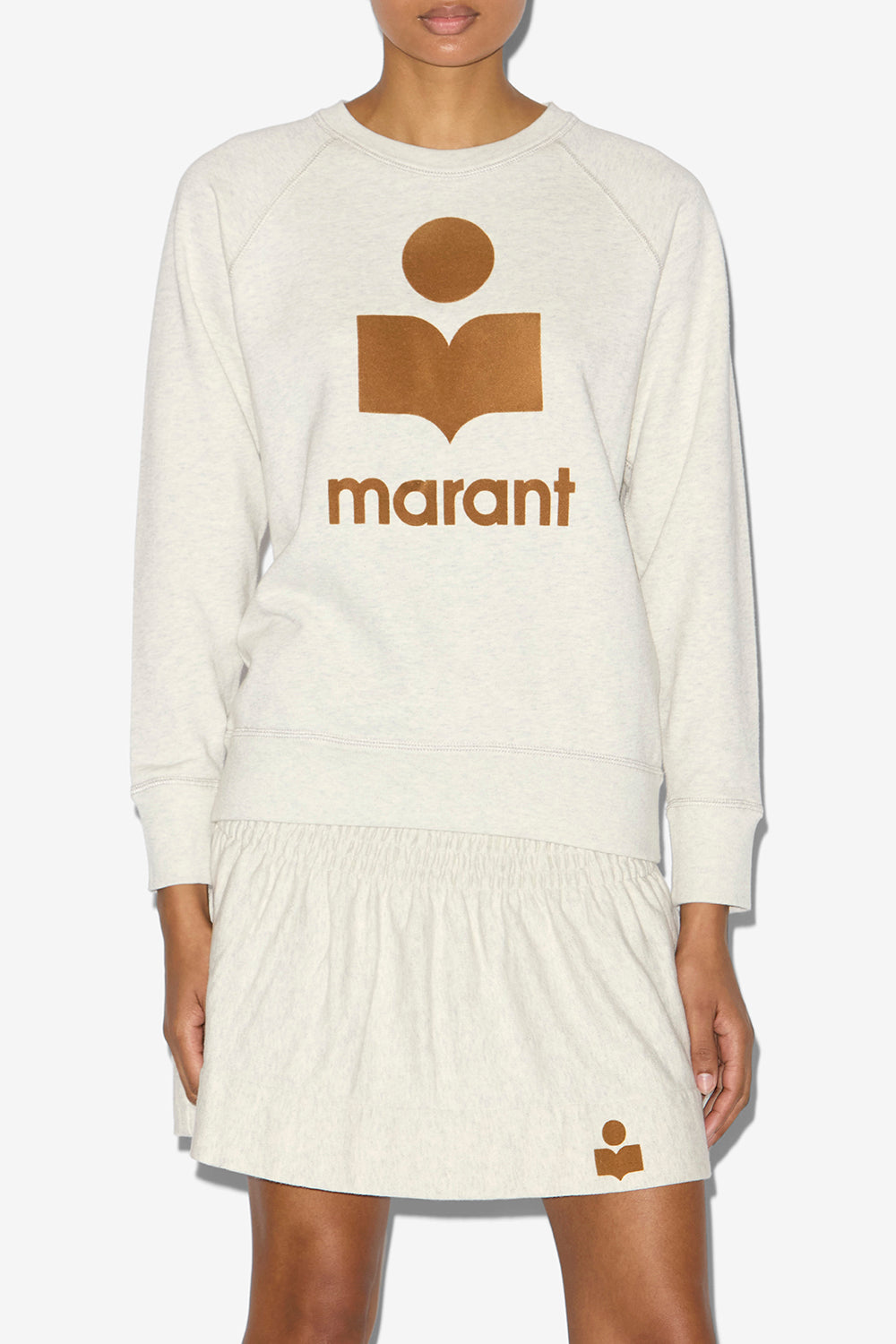 Sudadera millyny de algodón con logotipo - Ecru/camel - Woman - 4