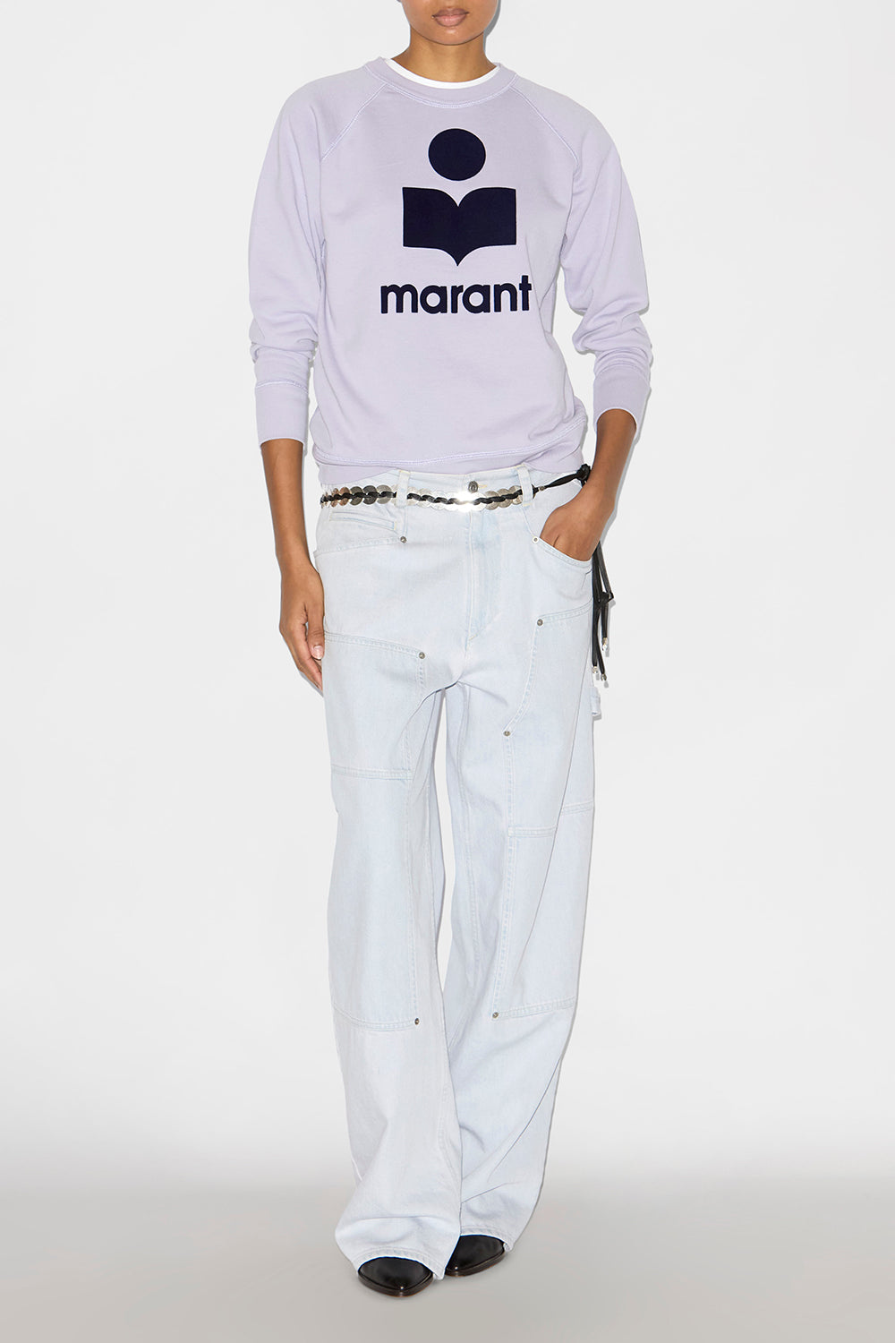 Sweatshirt millyny en coton à logo  - Lilac/dark navy - Woman - 2