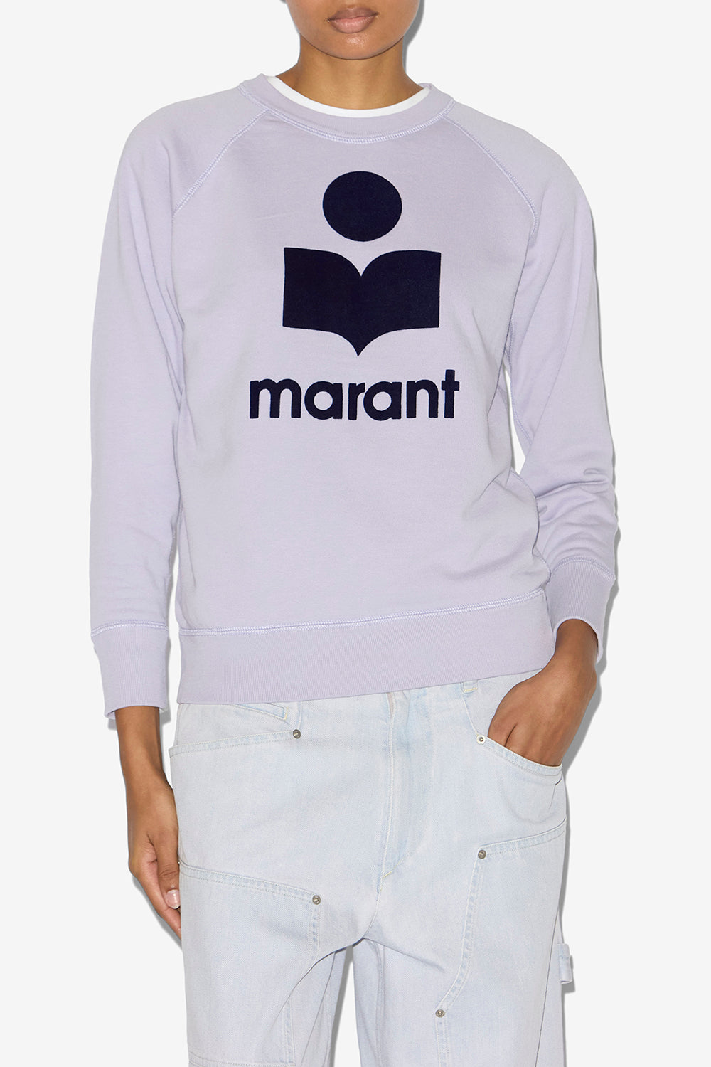 Sweatshirt millyny en coton à logo  - Lilac/dark navy - Woman - 4