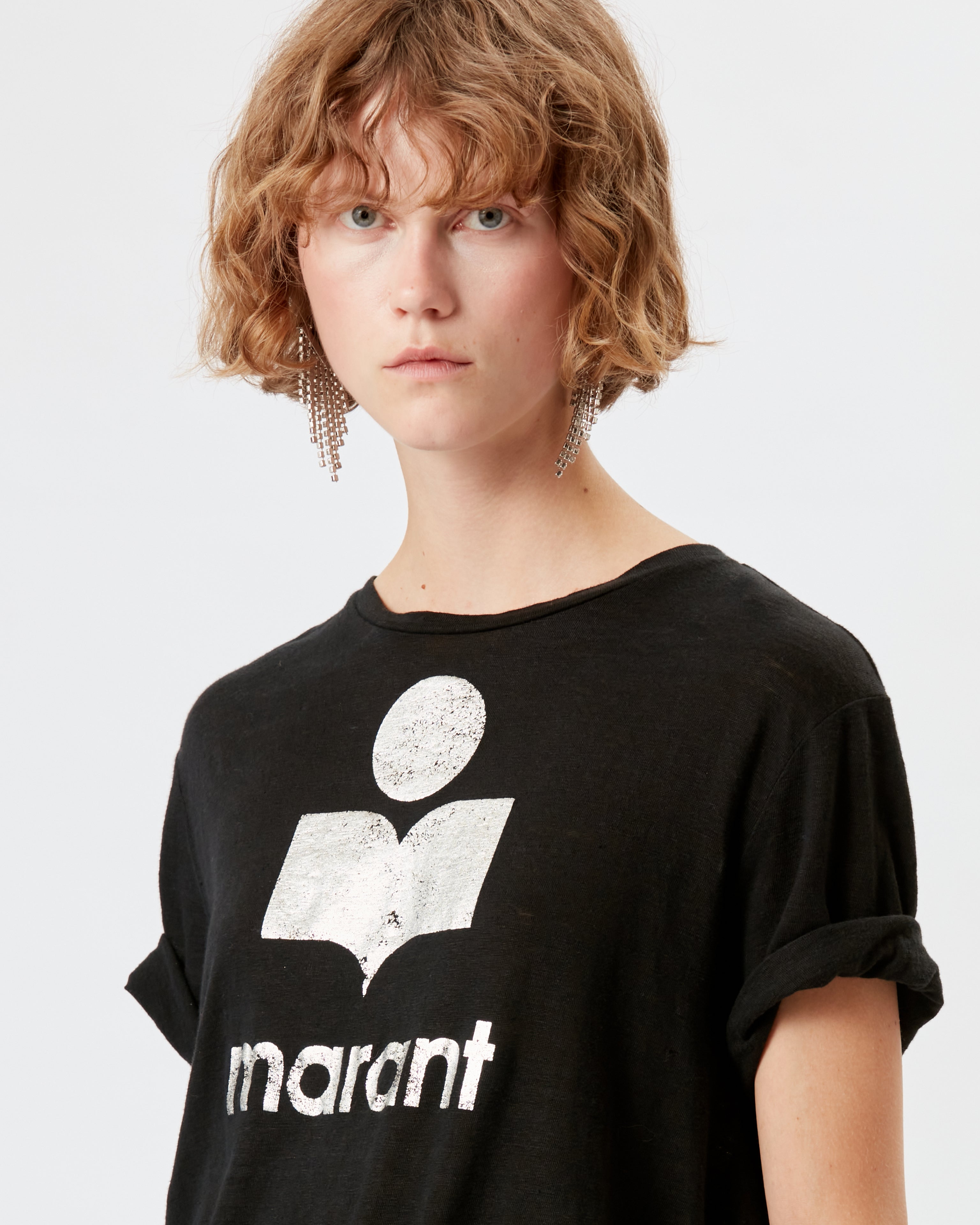 T-shirt zewel mit logo  Woman Schwarz 4