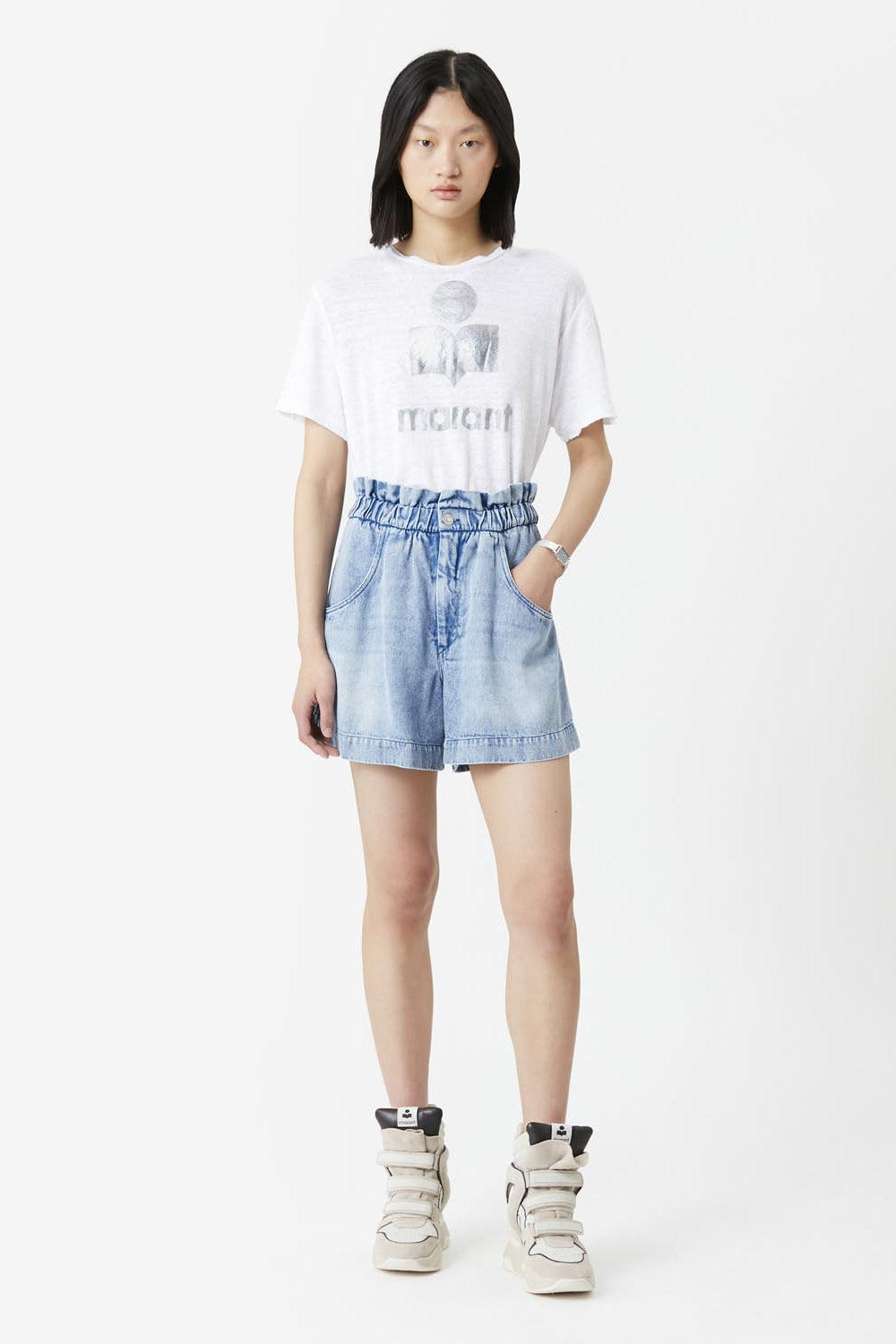 Zewel logo tee-shirt with short sleeves - 白 - Woman - 2