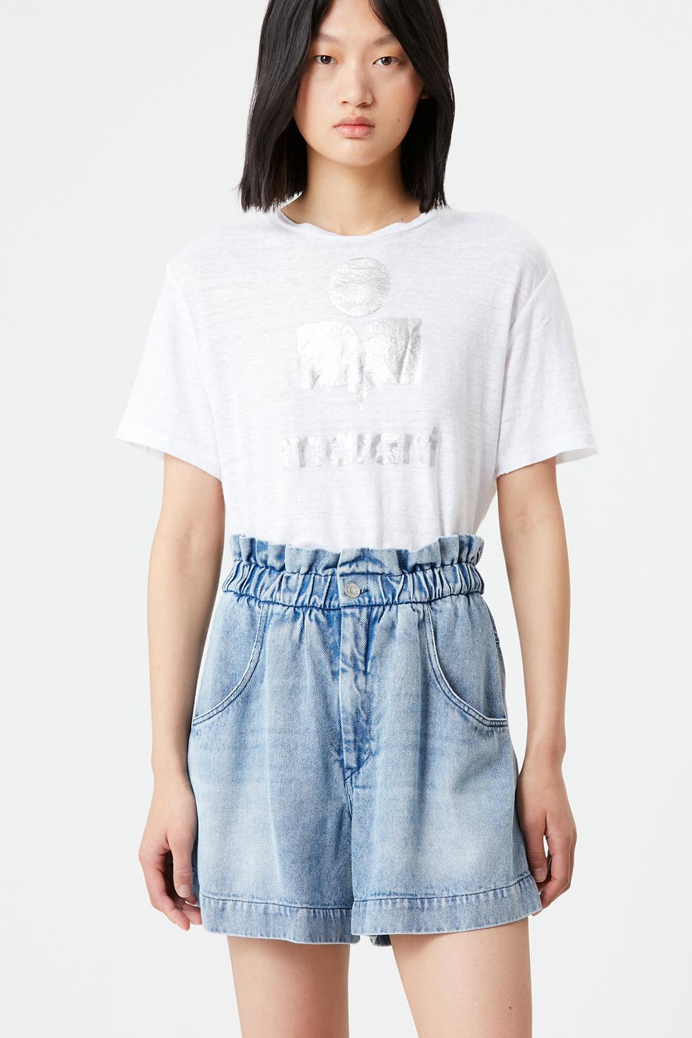 Zewel logo tee-shirt with short sleeves - 白 - Woman - 4