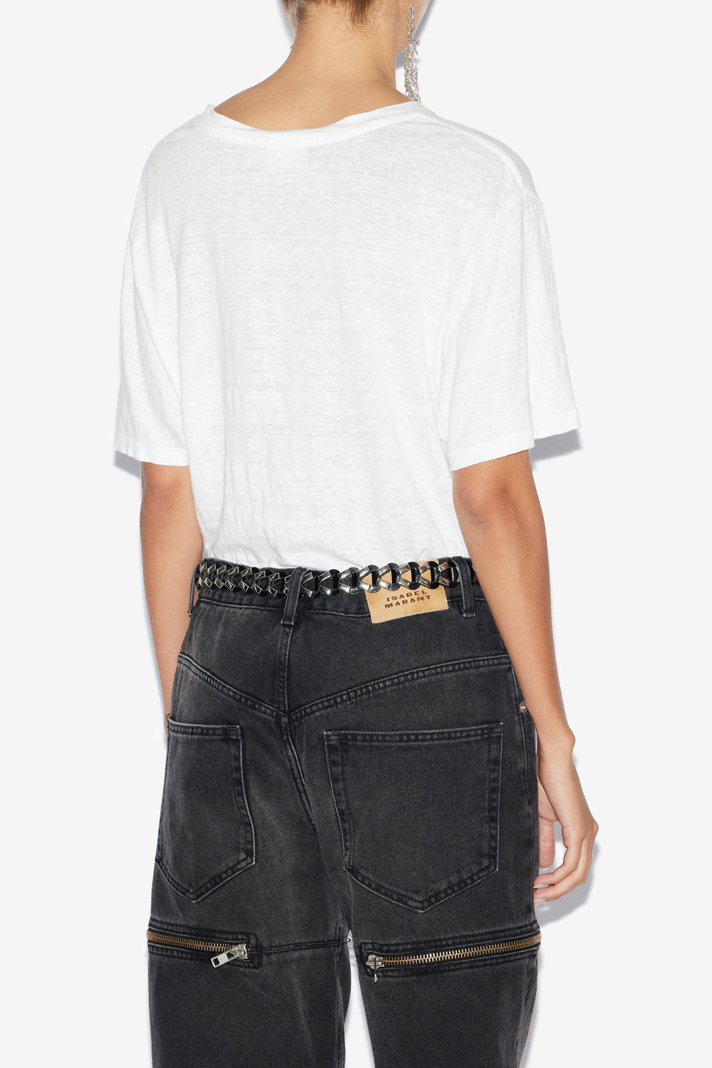 T-shirt zewel mit kurzen ärmeln und logo - Weiß - Woman - 10