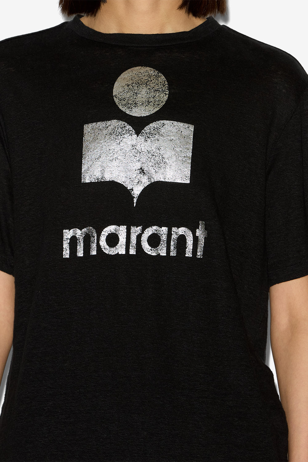 T-shirt zewel mit kurzen ärmeln und logo - Schwarz - Woman - 6
