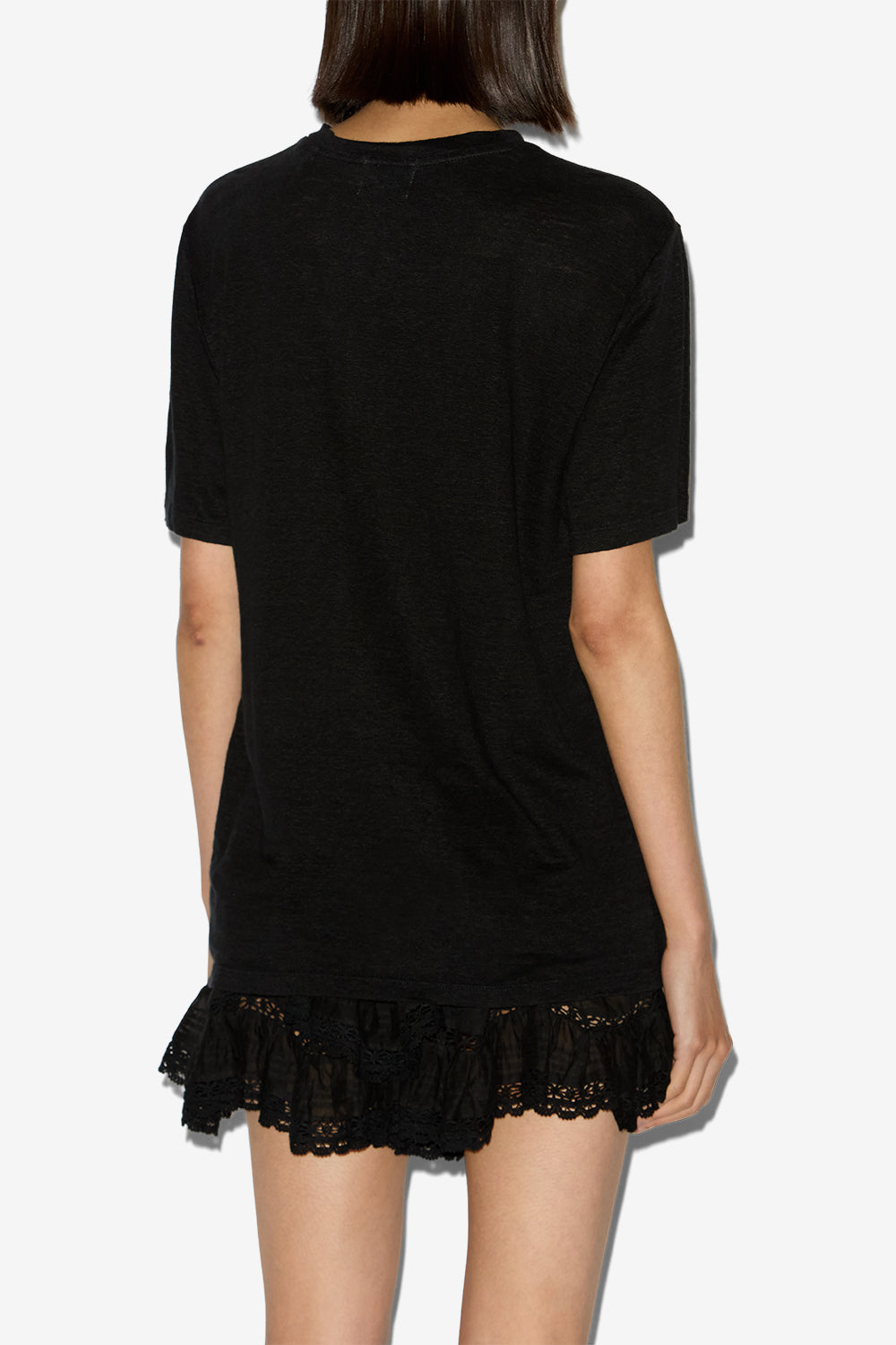 T-shirt zewel mit kurzen ärmeln und logo - Schwarz - Woman - 10
