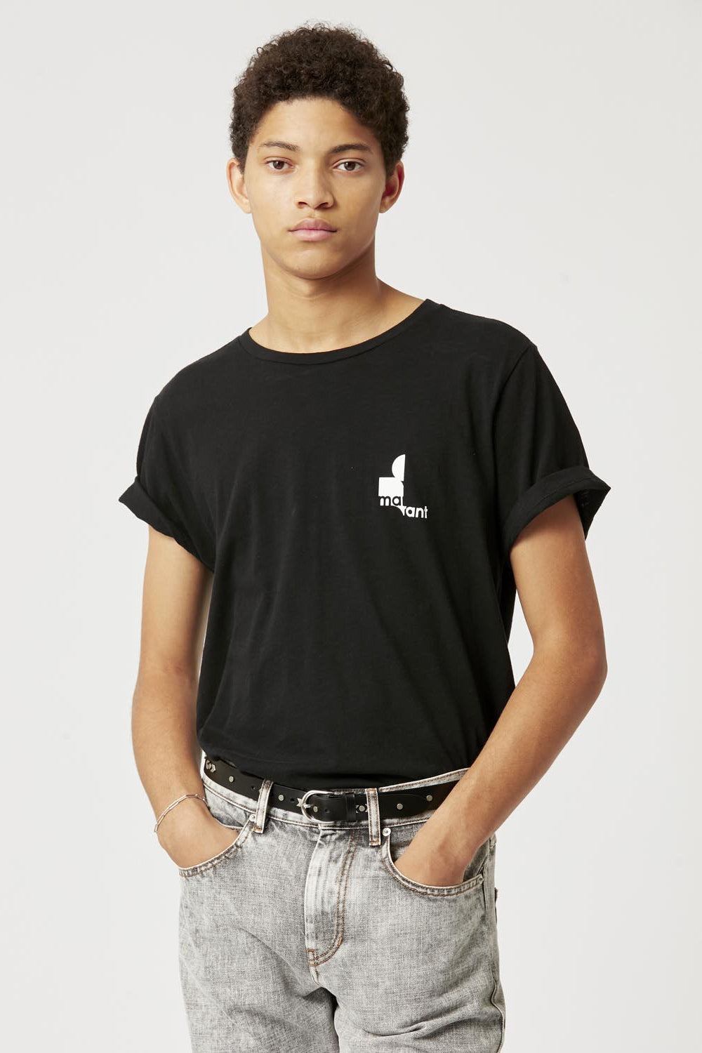 Zafferh 코튼 로고 티셔츠 - 검은색 - Man - 4