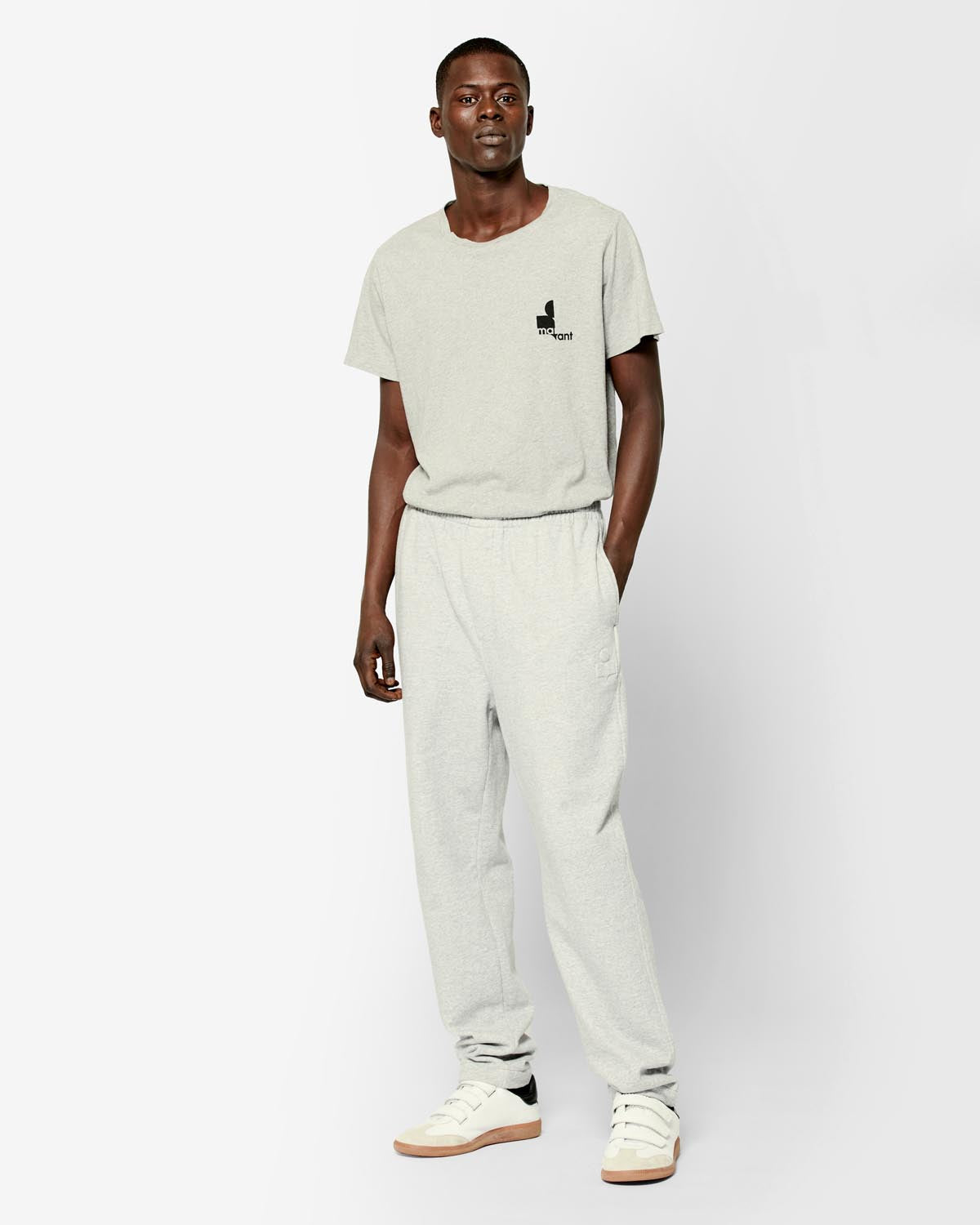 Zafferh 코튼 로고 티셔츠 - Light gray - Man - 1