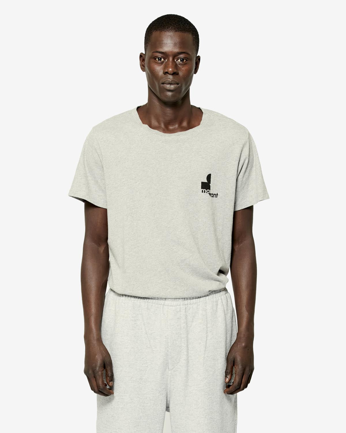 Camiseta de algodón  zafferh Man Light gray 2