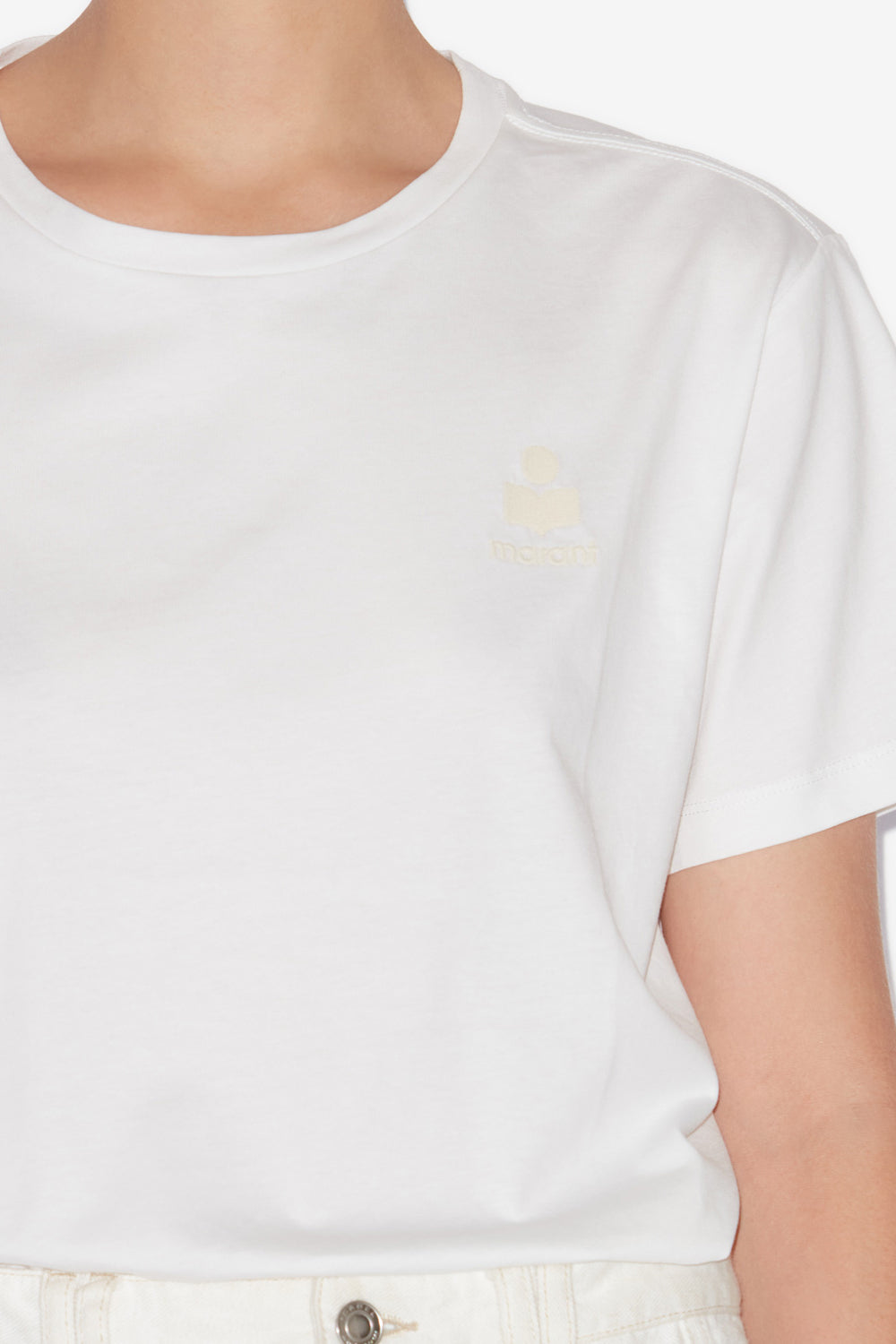 Aby 無地 コットン ロゴ入りtシャツ - 白 - Woman - 3