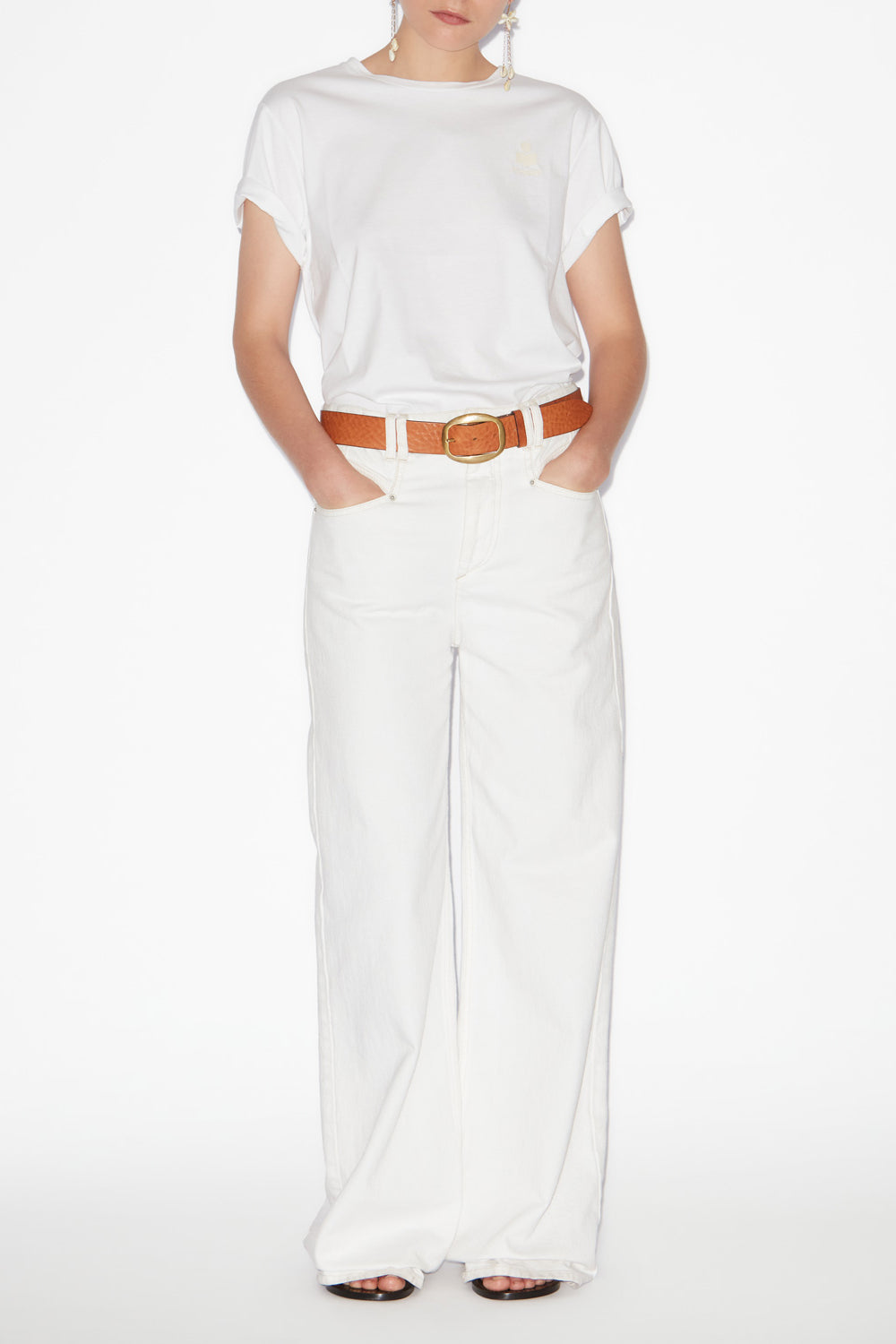 Aby 無地 コットン ロゴ入りtシャツ - 白 - Woman - 2