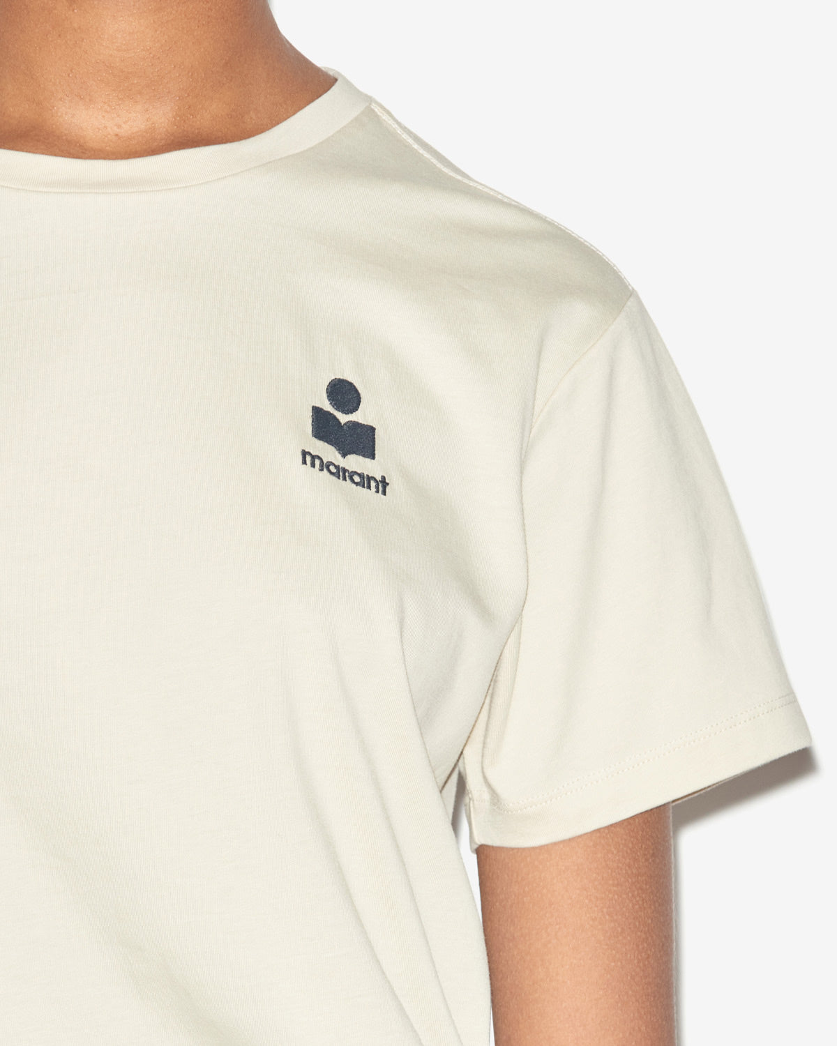 T-shirt à logo en coton aby - Beige - Woman - 4