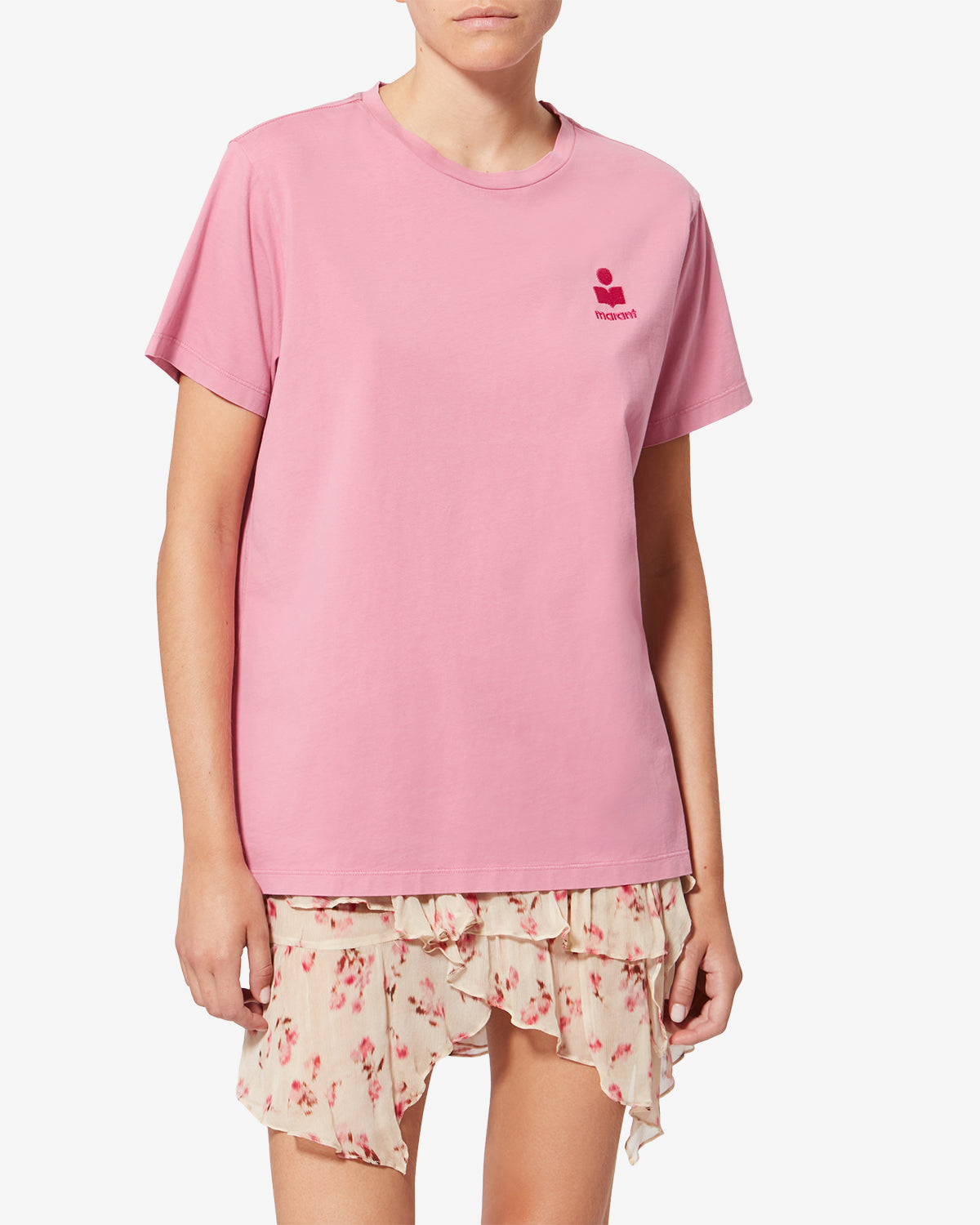 T-shirt en coton à manches courtes aby - Bubblegum-granita - Woman - 3