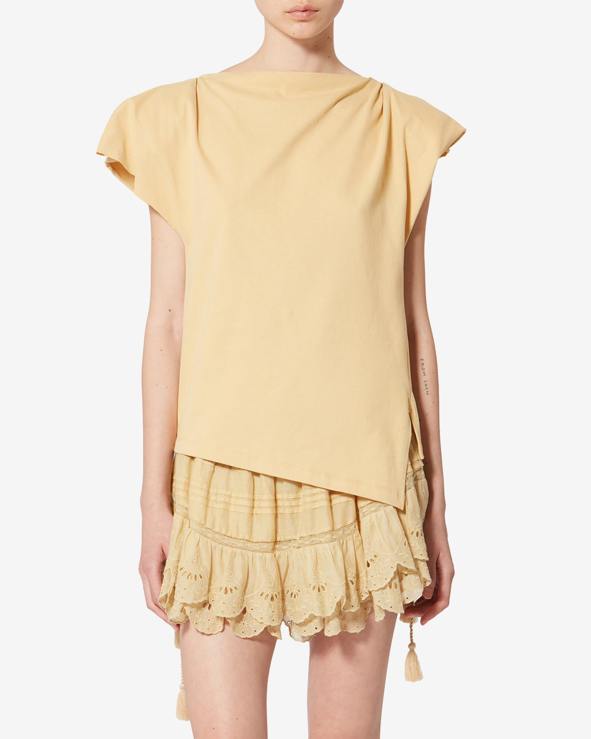 SEBANI T-SHIRT Woman dusky yellow | ISABEL MARANT Official online
