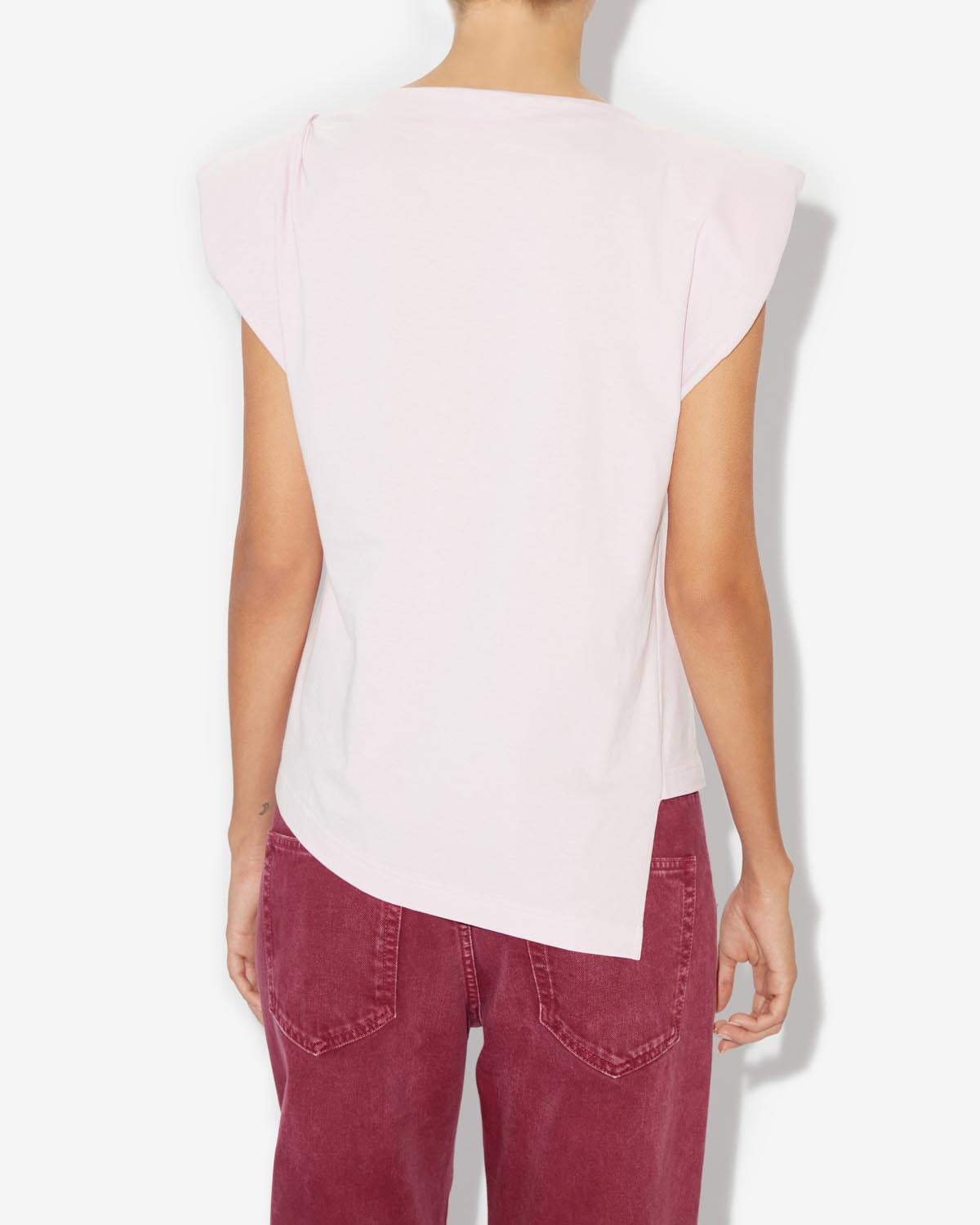 Asymmetrisches sebani t-shirt - Light pink - Woman - 3