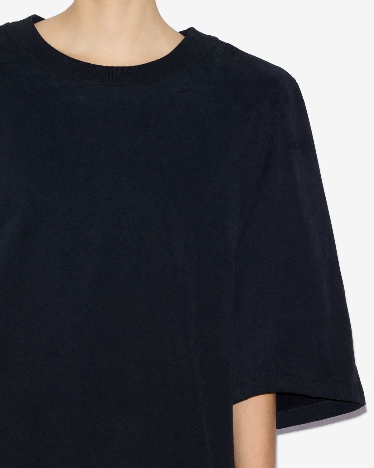 T-shirt ben in cotone con spalline - Nero - Woman - 4