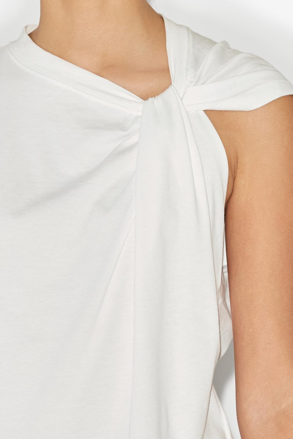 Camiseta asimétrica de manga corta nayda - Blanco - Woman - 6