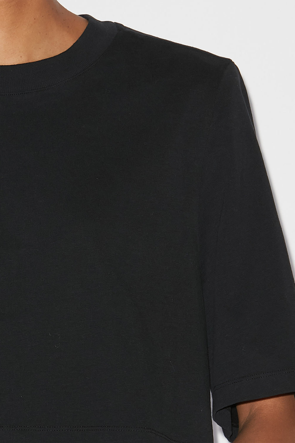 Kurzes t-shirt zaely aus baumwolle - Schwarz - Woman - 6