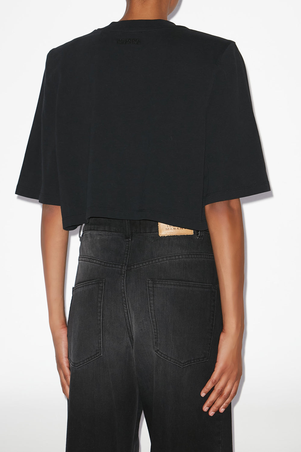 Kurzes t-shirt zaely aus baumwolle - Schwarz - Woman - 10