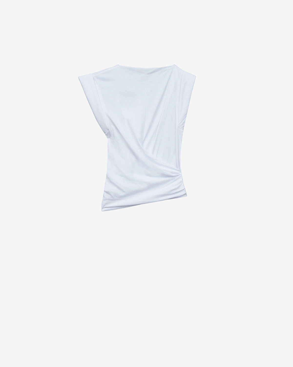 Maisan draped short-sleeve t-shirt - White - Woman - 2