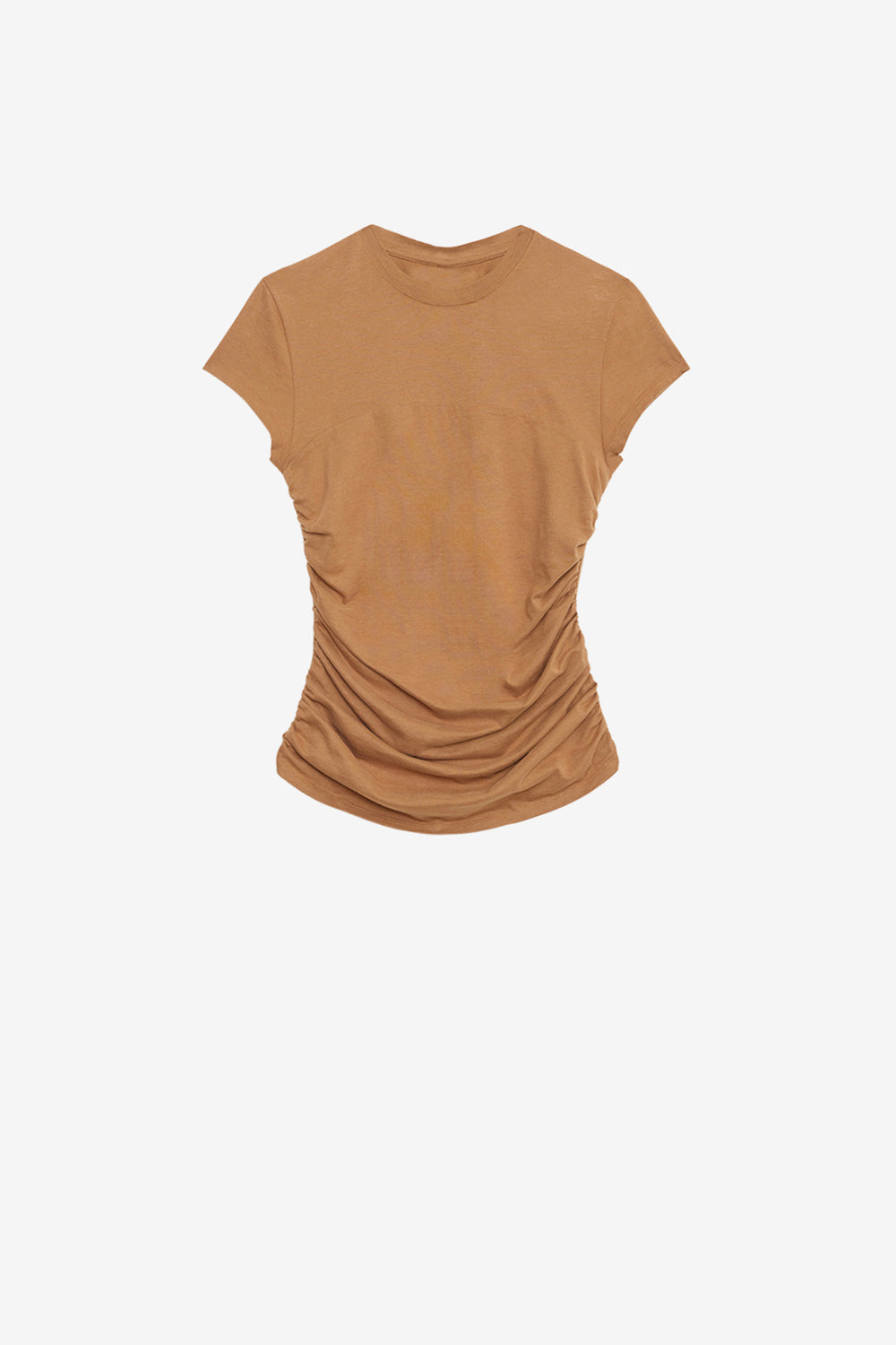 Camiseta maelie fruncida - Caramel - Woman - 1