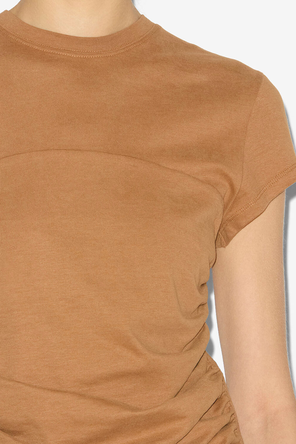 Camiseta maelie fruncida - Caramel - Woman - 3