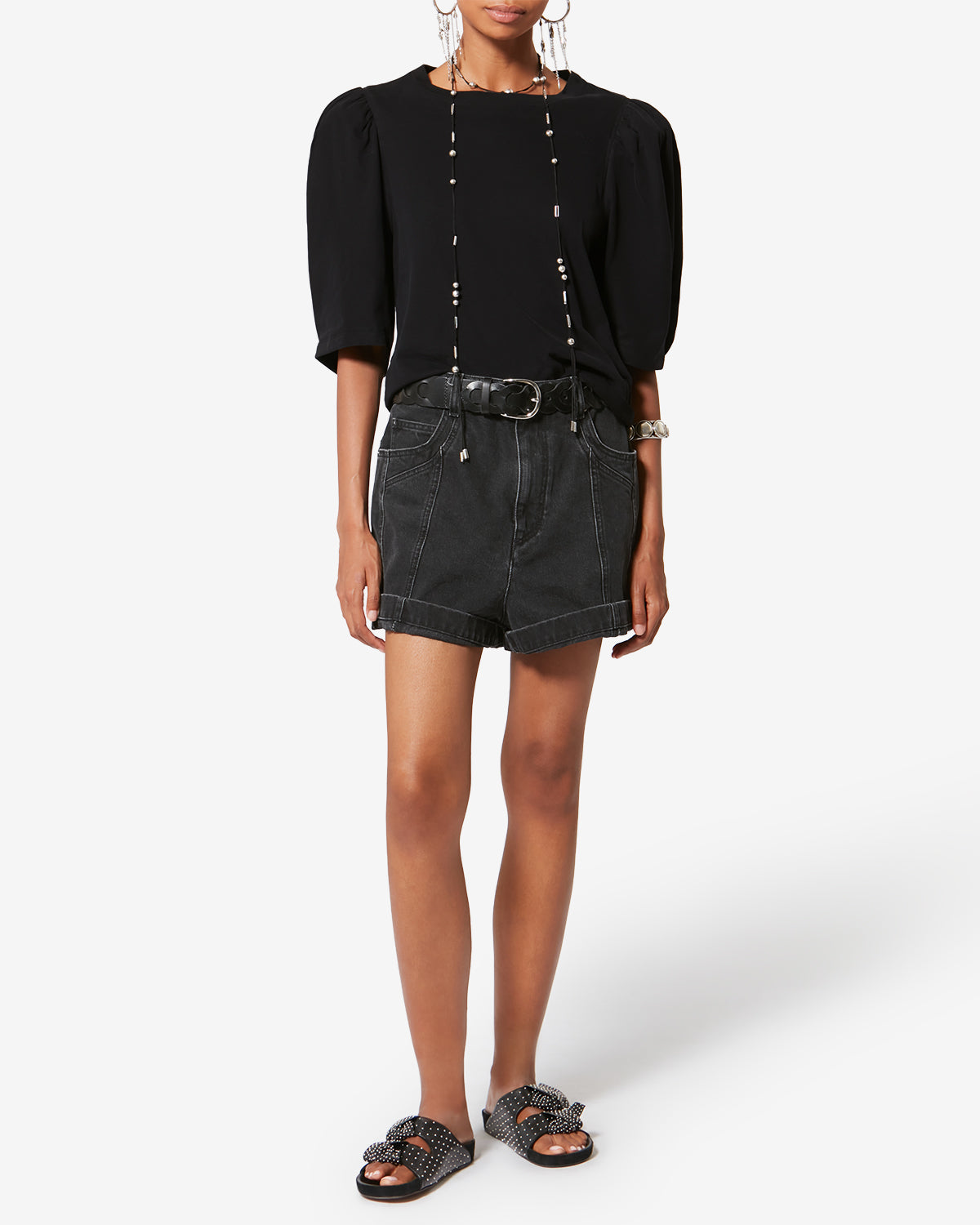 Camiseta maeliss de algodón orgánico - Negro - Woman - 1