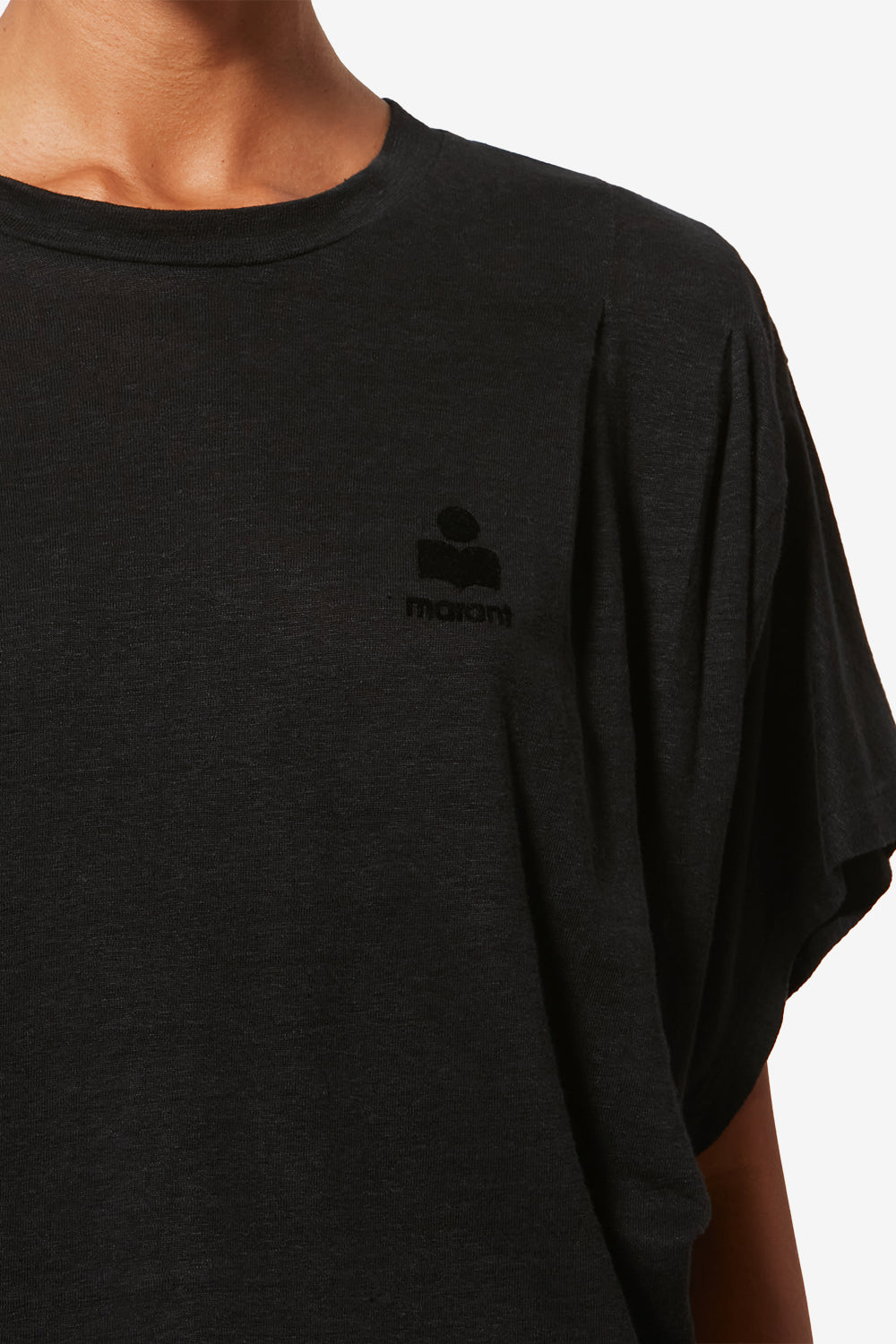 Camiseta con logotipo kyanzae de lino - Negro - Woman - 3