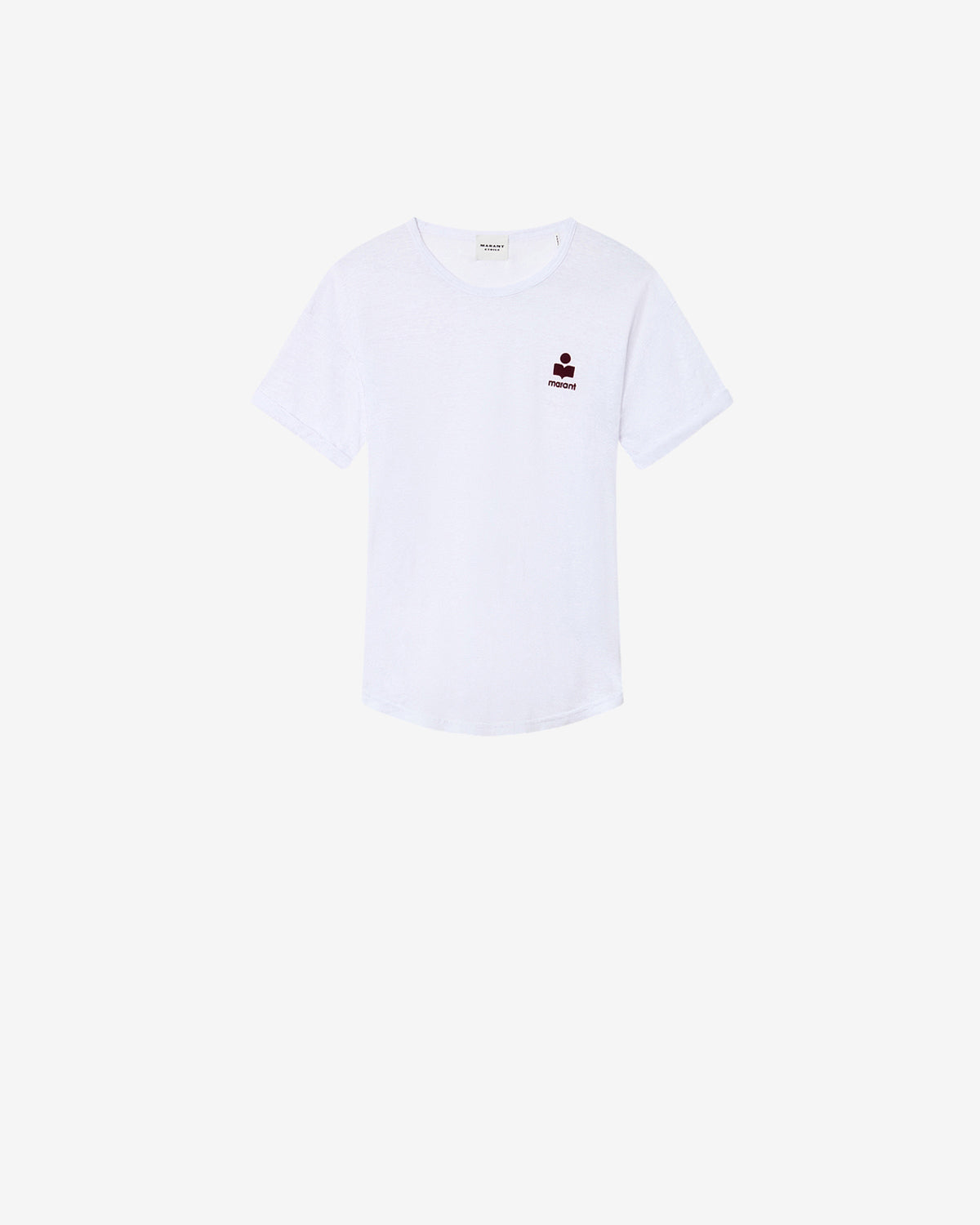 KOLDIA T-SHIRT Woman white-burgundy | ISABEL MARANT Official