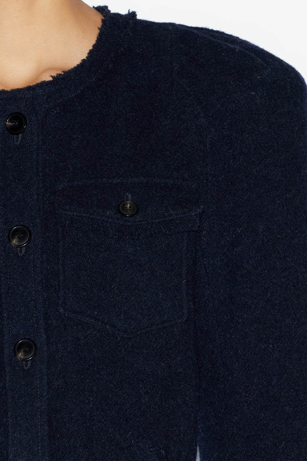 Nelly wool blend jacket - Midnight - Woman - 3