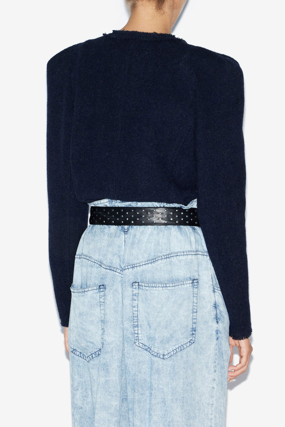 Nelly wool blend jacket - Midnight - Woman - 5