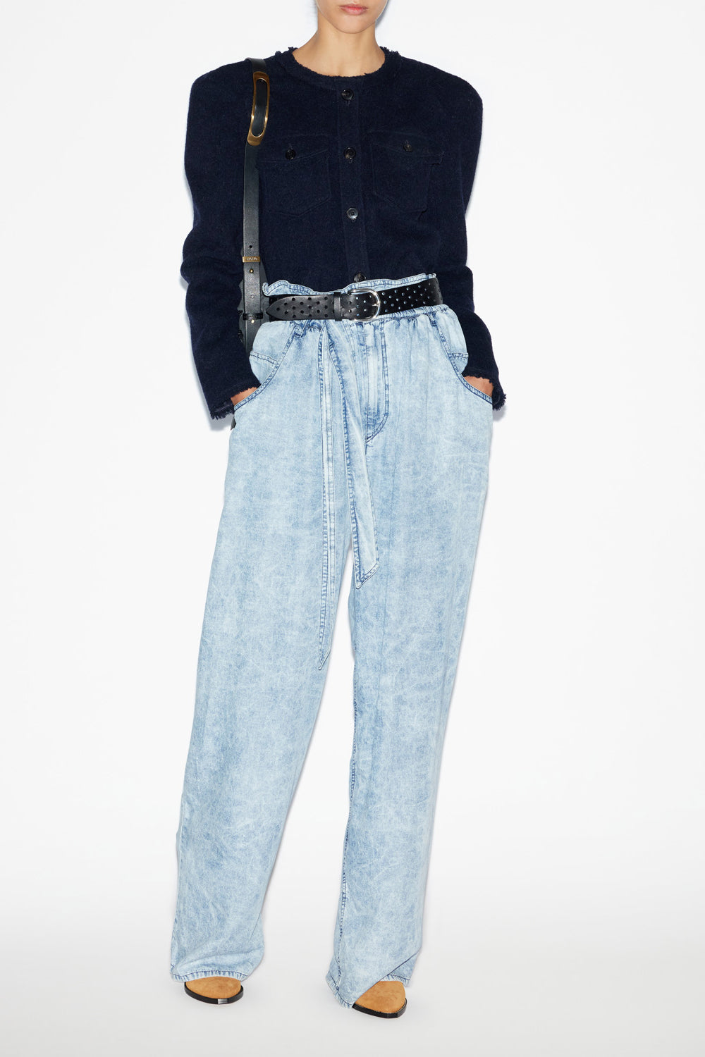 Nelly wool blend jacket - Midnight - Woman - 2