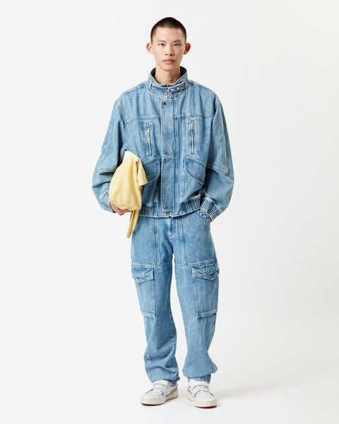 Jakito denim jacket Man Hellblau 4