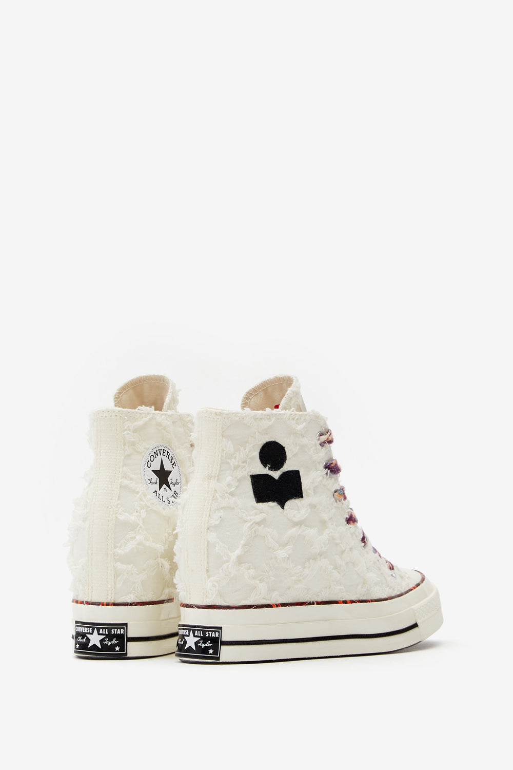 Isabel marant x converse chuck wedge sneakers - Vanilla black red - Woman - 2