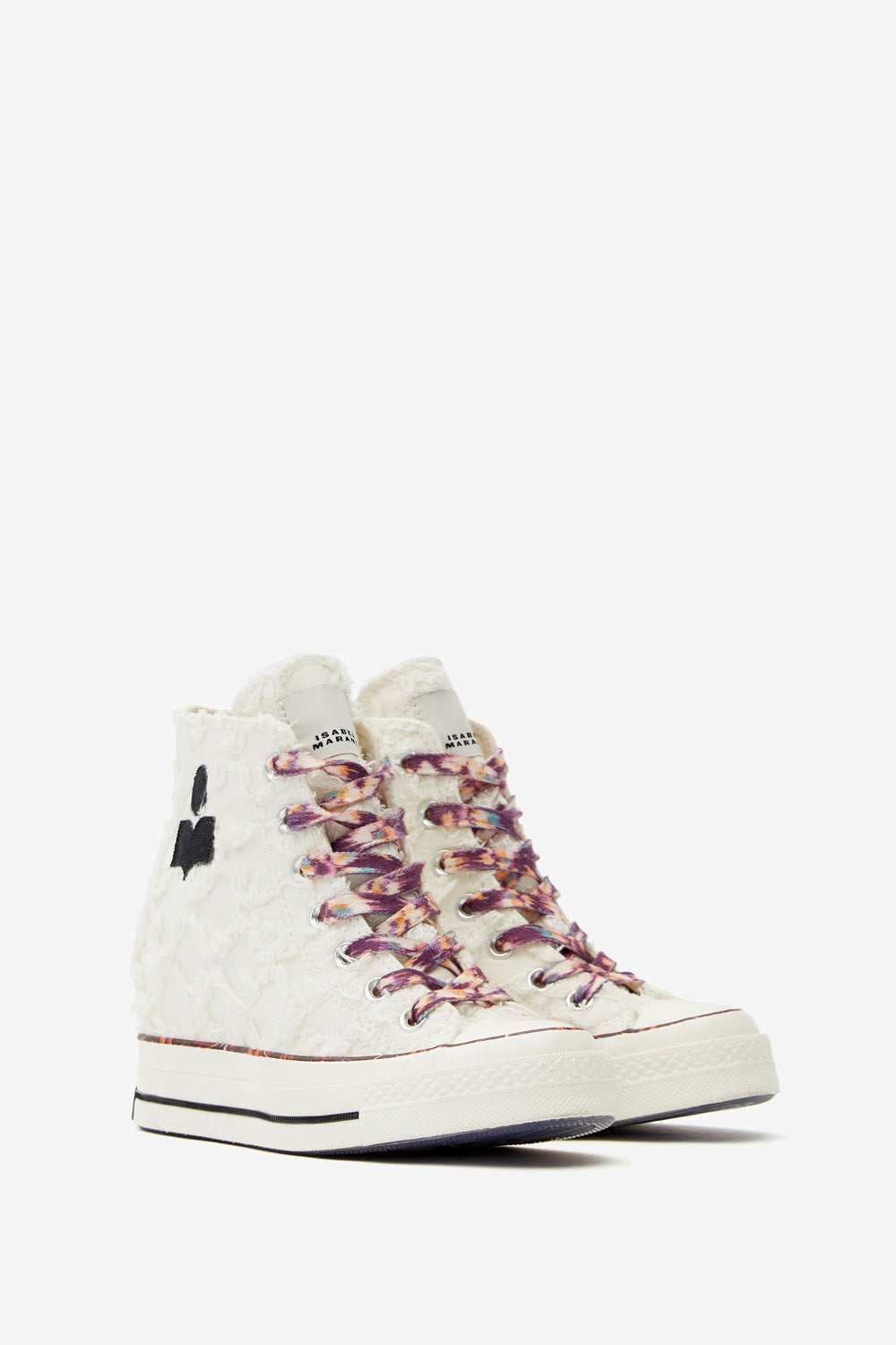 Isabel marant x converse chuck wedge sneakers - Vanilla black red - Woman - 3