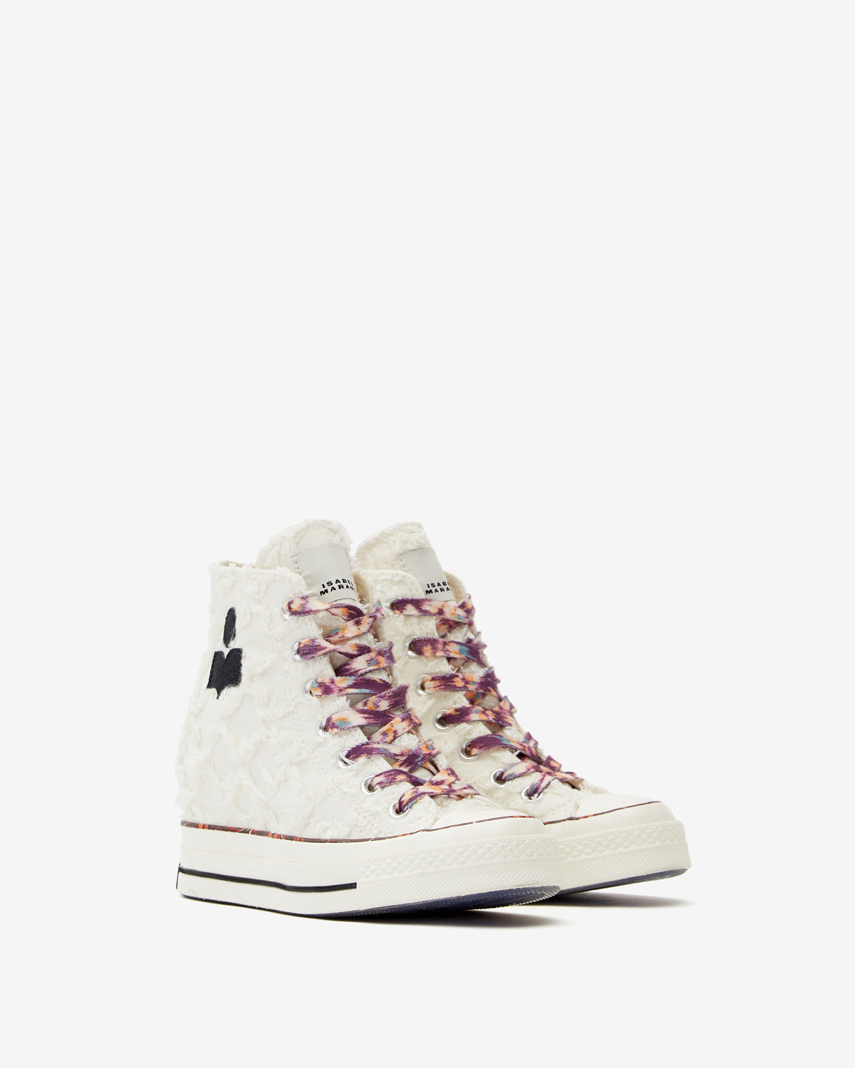 Isabel marant x converse chuck wedge sneakers - Vanilla black red - Woman - 3