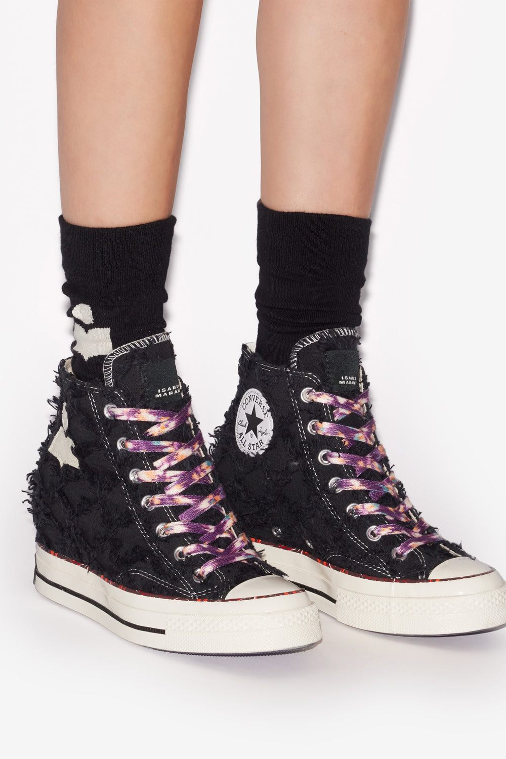 Isabel marant x converse chuck wedge sneakers - Raven egret black - Woman - 5