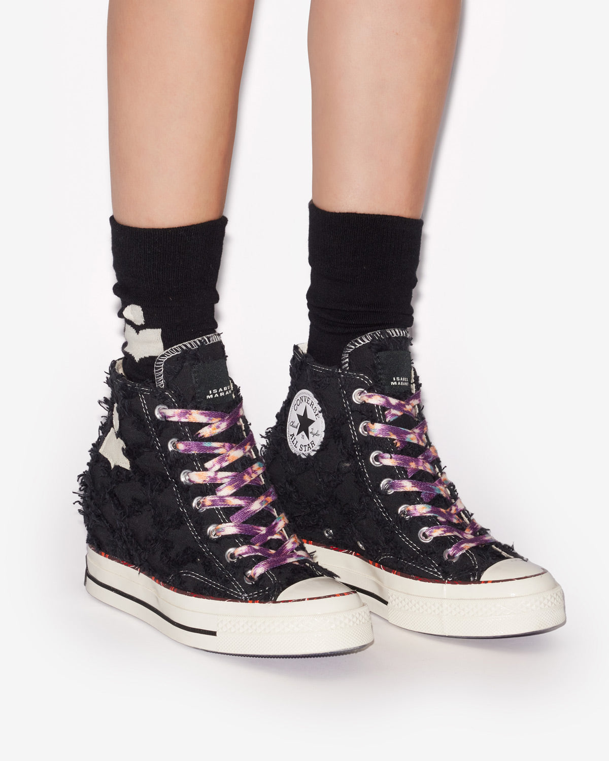 Isabel marant x converse chuck wedge sneakers - Raven egret black - Woman - 5