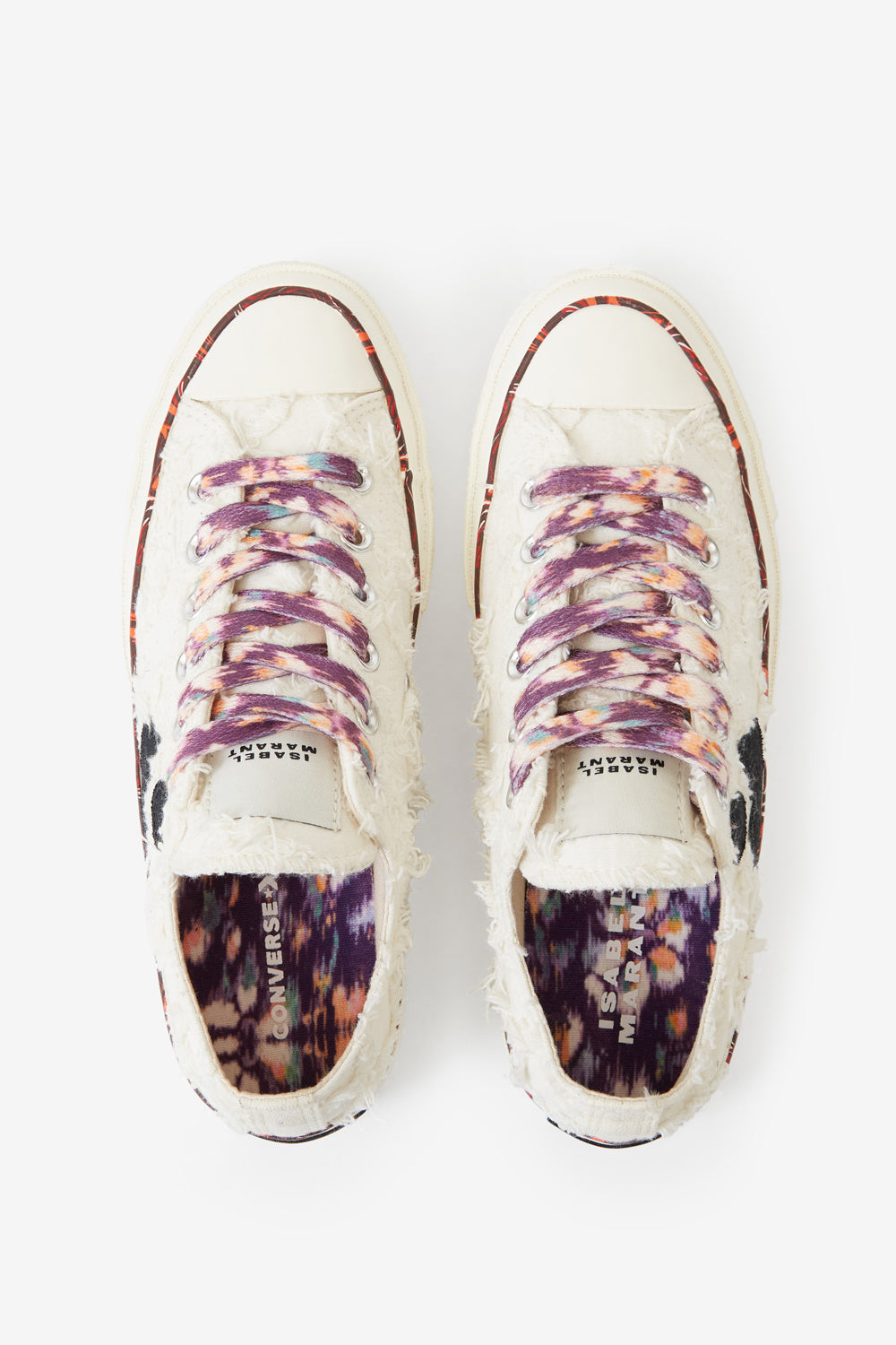 Isabel marant x converse chuck 70 low-top sneakers - Vanilla black red - Woman - 4