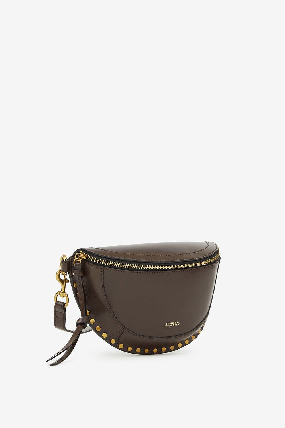 Sac banane en cuir de veau skano - Marron foncé - Woman - 4