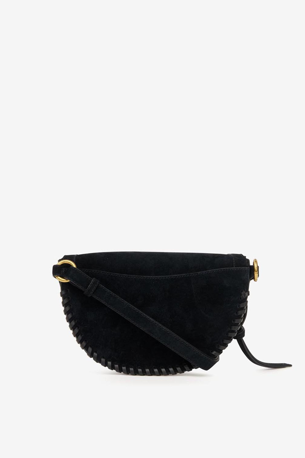 Sac banane en cuir velours tressé skano - Noir - Woman - 2