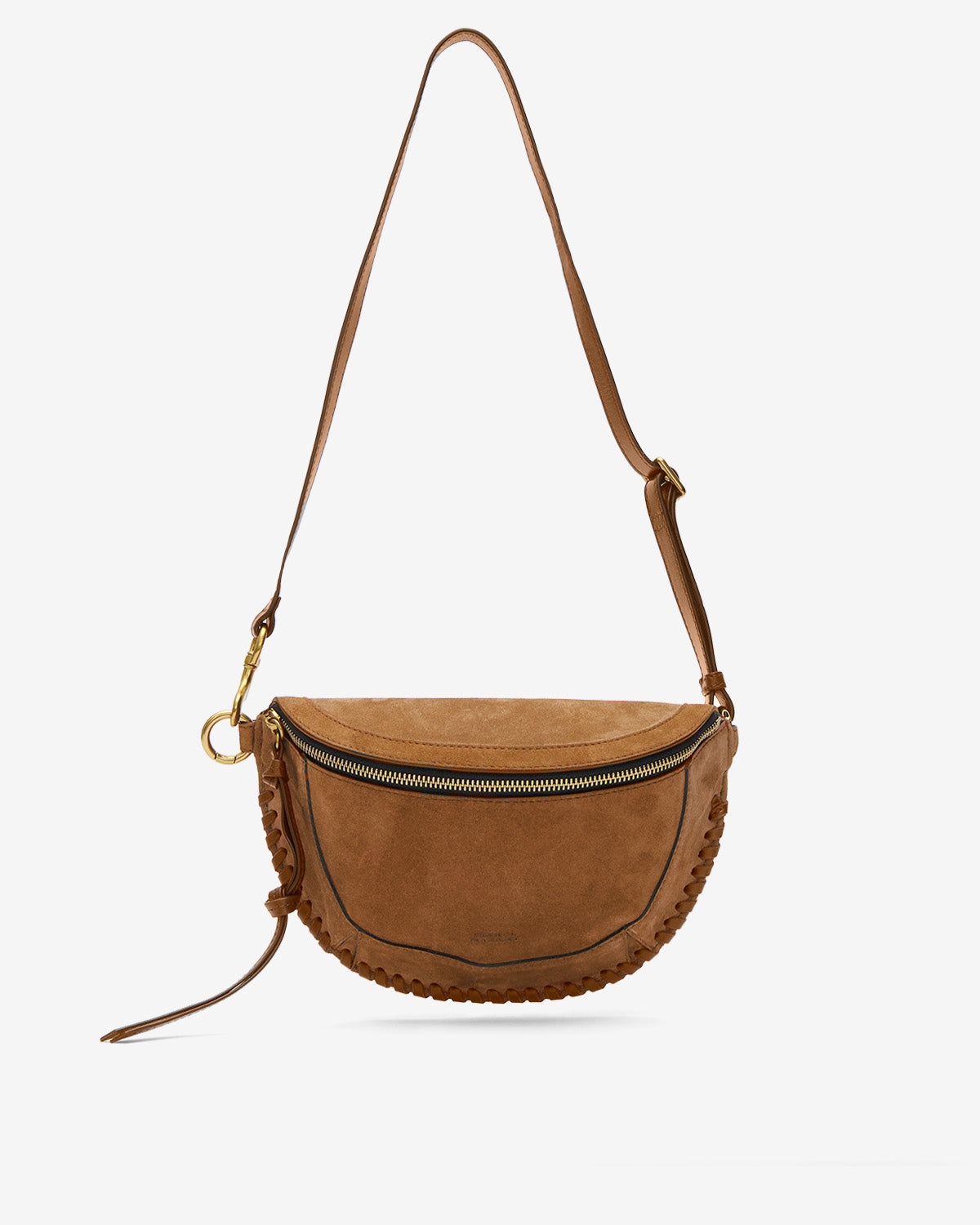 Sac banane skano en cuir de veau velours cognac - Cognac - Woman - 4