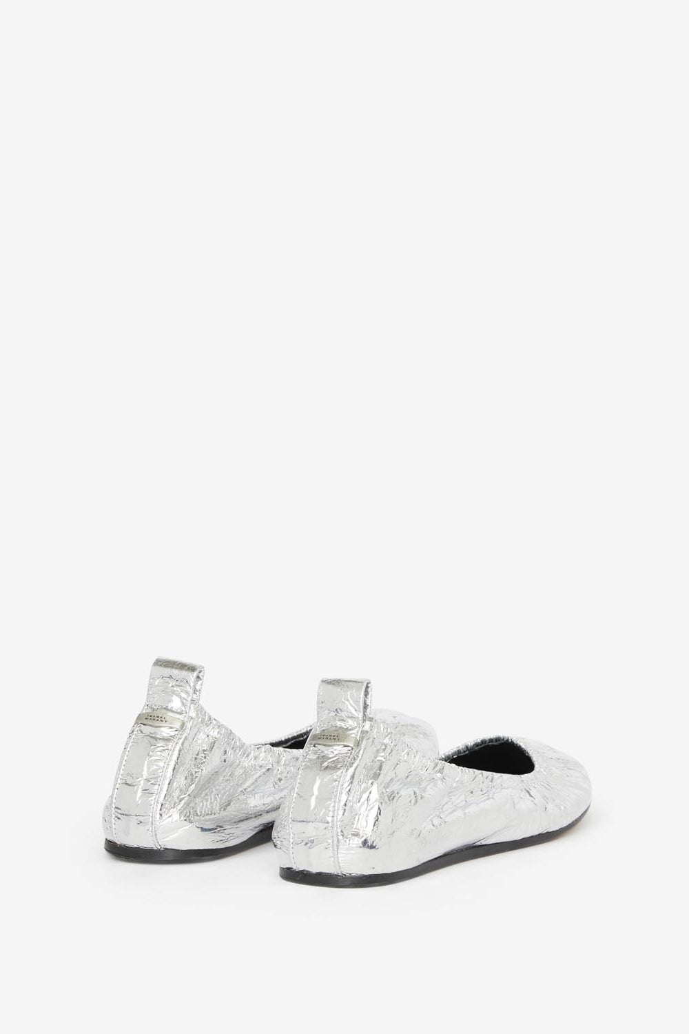 Ballerine in pelle di agnello metallizzata belna - Argento - Woman - 2