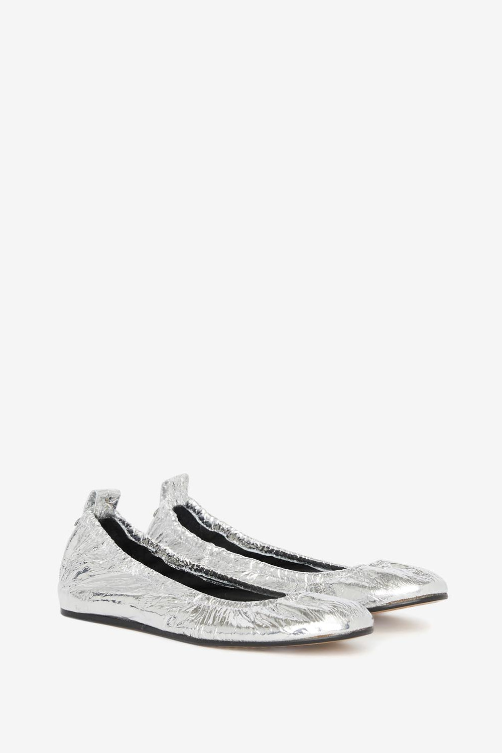 Ballerine in pelle di agnello metallizzata belna - Argento - Woman - 3